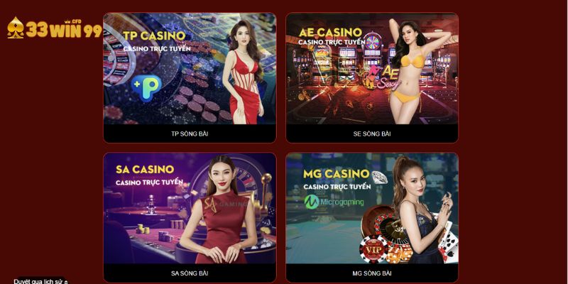 Đa dạng sàn casino cho bạn chọn lựa